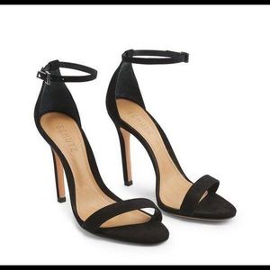 Black Schutz two-strap sandals